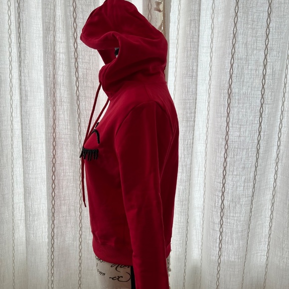 Chiara Ferragni women’s red beaded hoodie - Picture 2 of 7